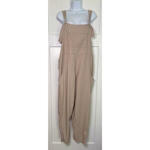 Farmhouse Frocks Overalls‎ Jumpsuit Tn Oversized Relaxed Fit Knot Strap MEDIUM